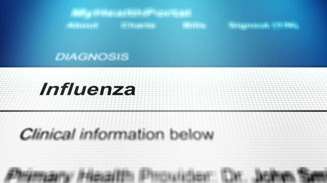  Generic Health Portal with Cough Sickness - Influenza