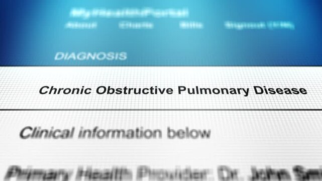 Generic Health Portal with Cough Sickness - Chronic Obstructive Pulmonary Disease