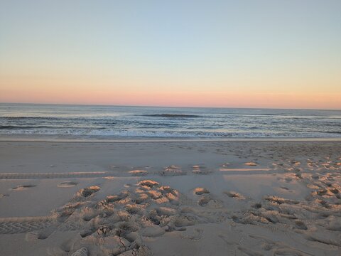 sunset on the beach