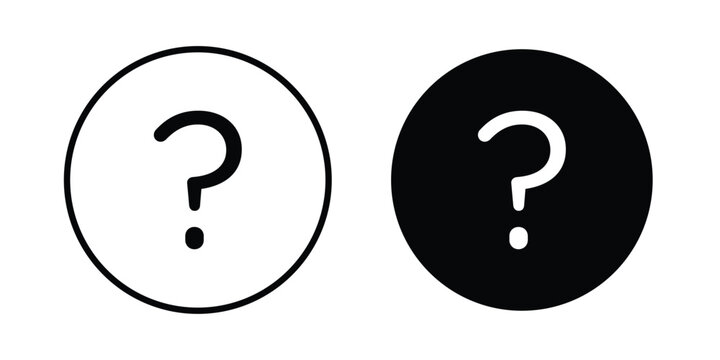 Interrogation icon simple designs collection
