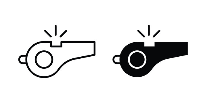 Whistle icon simple designs collection