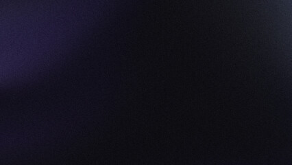 Fototapeta premium Dark blue and black minimalist gradient background with subtle grain and light effect