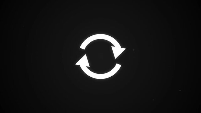 Rotating refresh and reload circular arrow animation arrows rotate loading