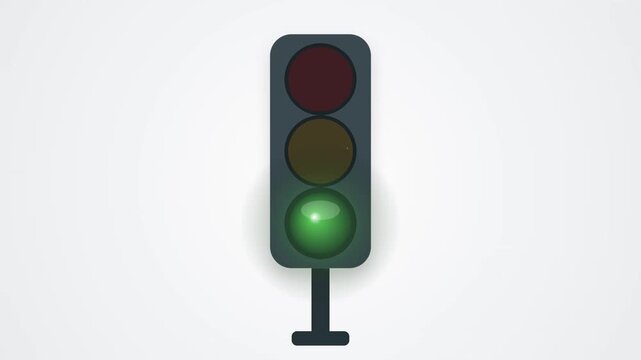 Traffic light signal showing red light status stop sign transportation road