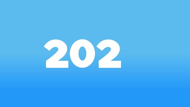 New Year 2027 background animation with hooked number concept. New Year Animation 2026 caught on the hook to 2027 