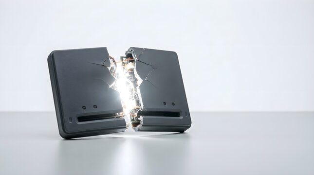 Smart Card Reader Cracks White 202607240849 commercial professional concept design background