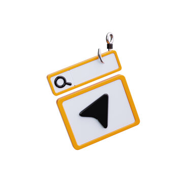 webhook 3d render icons