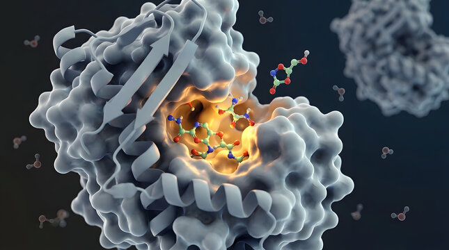 Protein structure with molecular ligand binding site