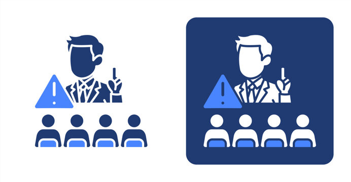 Policy Strategy icon, with contrast background.