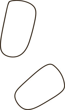 Cute Surprise Shock Thick Line Art Minimalist Exclamation Mark Cartoon Coloring Page