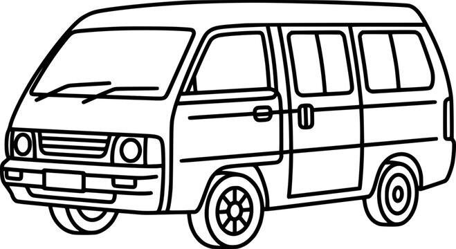 Simple van illustration