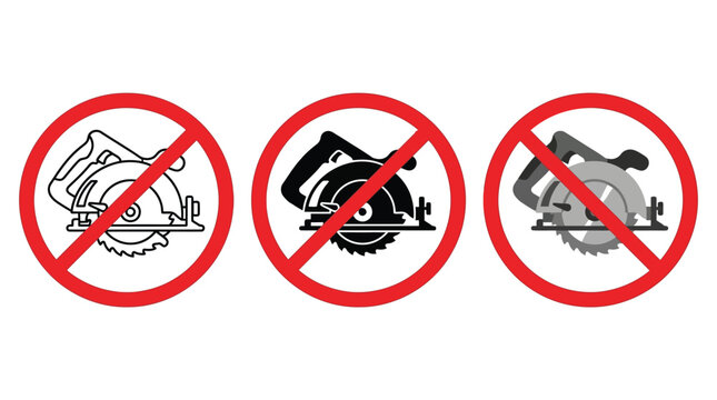 Vector illustration of no swimming, no diving, and no boat signs. Clear safety icons for water hazard warnings.