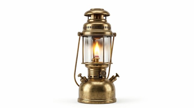 Vintage Brass Oil Lantern
