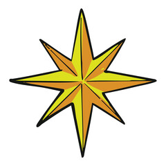 Fototapeta premium Shining Star Illustration