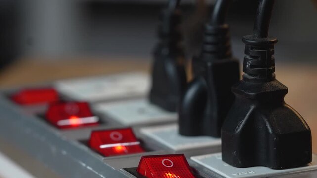 Electrical plugs with circuit breakers and fire-resistant materials for safety