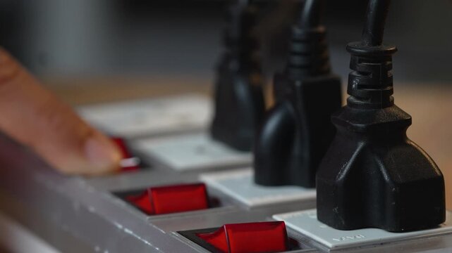 Electrical plugs with circuit breakers and fire-resistant materials for safety