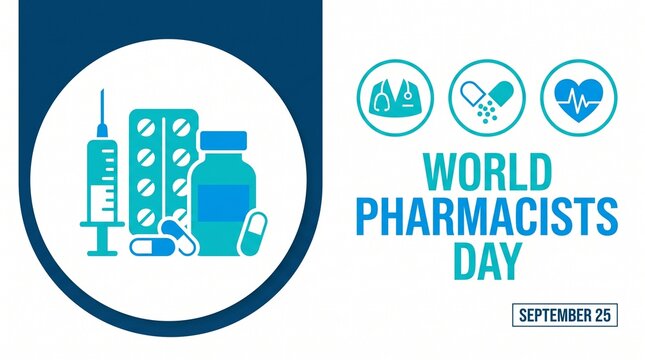 World pharmacists day vector illustration