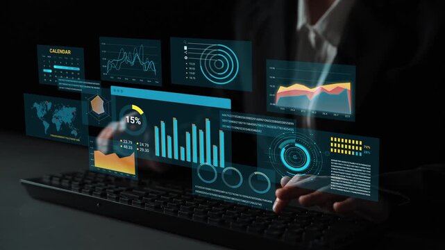 Data Analytics and Visualization in a Professional Setting with Futuristic Interface and Technology Elements. Entropy.