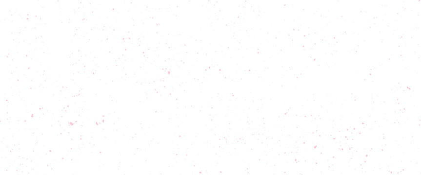 Delicate pink confetti scattered across a white background small
