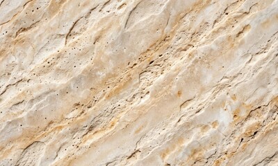 Naklejka premium Close-up texture of natural beige marble surface with subtle veining. Elegant polished stone background for luxury design and high-end decor projects