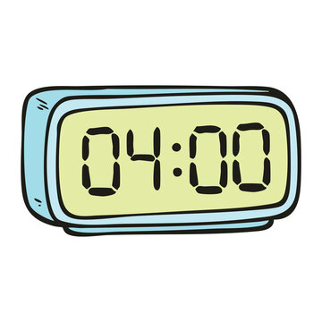 Digital Alarm Clock Illustration