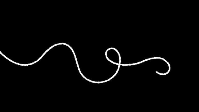 Glowing Black continuous wavy line .Motion graphics Animation 4k video concept..