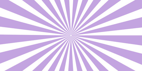 A captivating radial burst of alternating purple and white stripes emanating from a central point, creating a dynamic and visually striking background effect. © Mafuza Studio