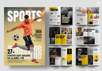 Sports Magazine Template