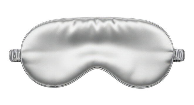 Soft silk sleep mask for comfortable rest and relaxation isolated on transparent background