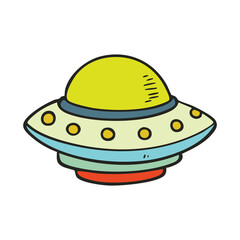 UFO Spaceship Illustration © nikagraphic