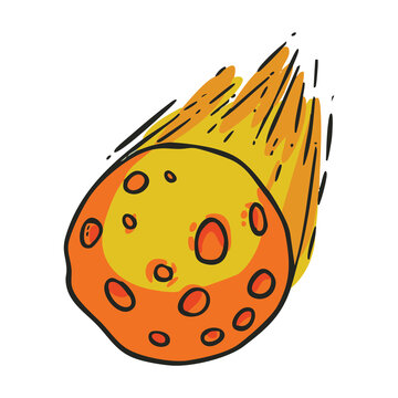 Falling Meteor Illustration