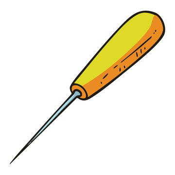 Seam Ripper Sewing Tool Illustration