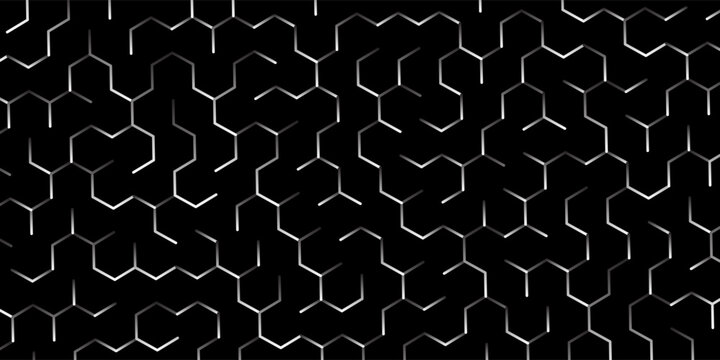 Abstract maze seamless geometric pattern. modern design