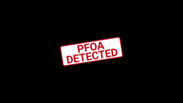PFOA Detected Stamp Animated