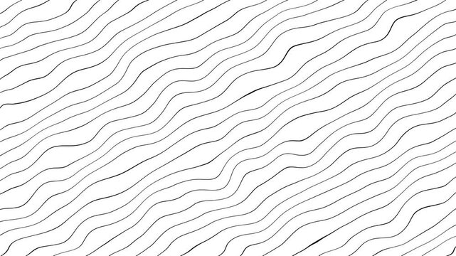 Flowing Lines - Loopable Abstract Background Animation - Waves,  Seamless loop motion. Futuristic technology, Topographic lines on white background wavy contour map wavy lines