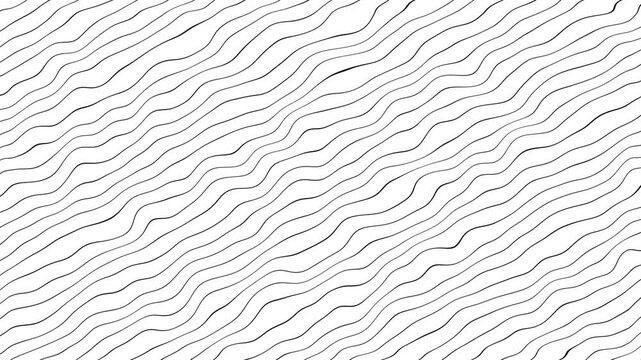 Abstract dark wavy lines loop slow motion background. Abstract 4k. Motion graphic. Dynamic backdrop. Gold color. Grey abstract curved wavy lines on black background. 
