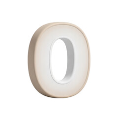 Obraz premium Minimalist abstract design of a hollow letter o with a gradient effect