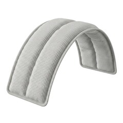 Obraz premium Grey Padded Fabric Strip Curved Textile Component