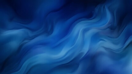 Fototapeta premium Dynamic Deep Blue Liquid Motion Abstract Background with Soft Ethereal Curves and Glowing Gradients