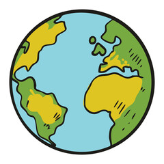 Fototapeta premium Planet Earth Illustration
