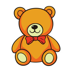 Fototapeta premium Teddy Bear Toy Illustration