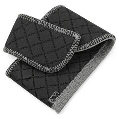 Obraz premium Quilted Black Fabric Strap with Grey Border