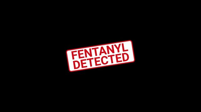 Fentanyl Detected Stamp Animated