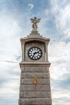 Semaphore War Memorial Clock Tower and Semaphore Angel in South Australia