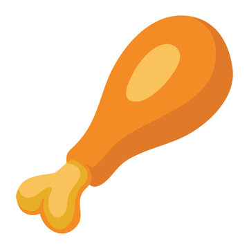Roasted Chicken Leg Illustration