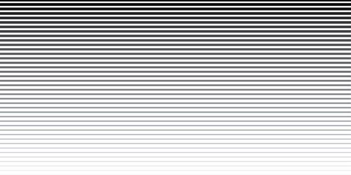 Horizontal gradient lines transition from black to white, creating a minimalist abstract background.
