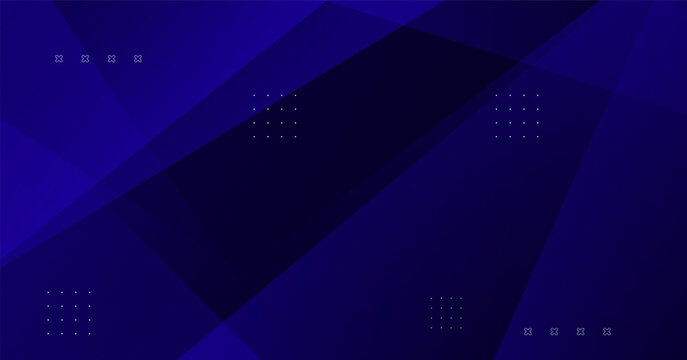 Dark blue abstract geometric background with diagonal shapes and dot patterns for corporate tech designs