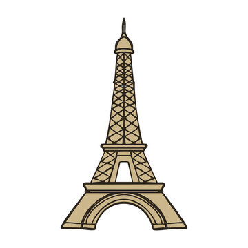 Eiffel Tower Paris Icon Illustration