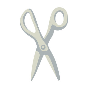 Tailor Scissors Icon Illustration