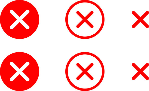 Crossmark icon in high quality.